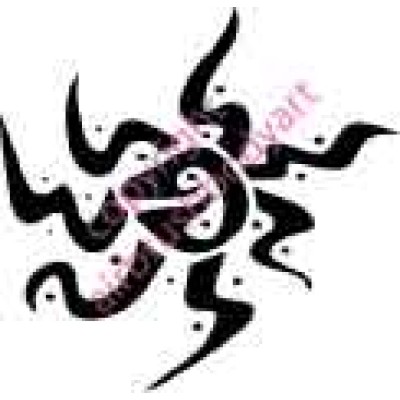 0217 tribal star re-usable stencil